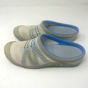 Merrell Shoes Kula Slide Illusion Blue Mush Slip On Mules Size 7.5
